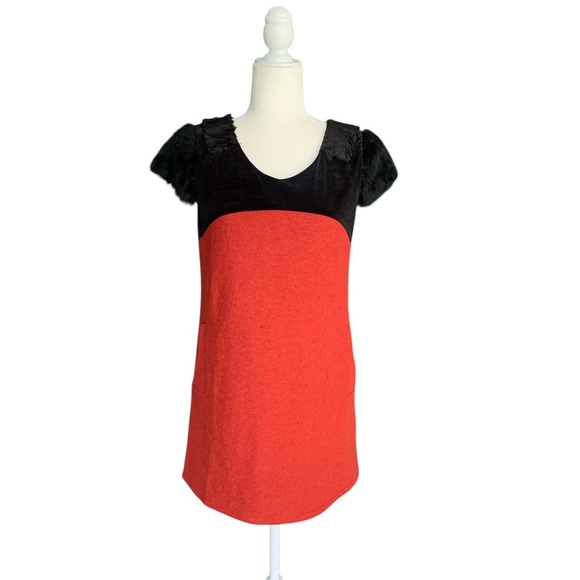 OECE Colorblock Parisian Mini Dress – Size Small - Picture 1 of 10